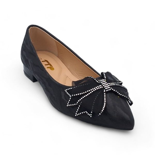 TTP Women Pointed Toe Flats With Bow Decor JSF82 - Image 4