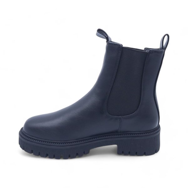 Women Round Toe PVC Platform Sole Chelsea Boots - XB240310 - Image 7