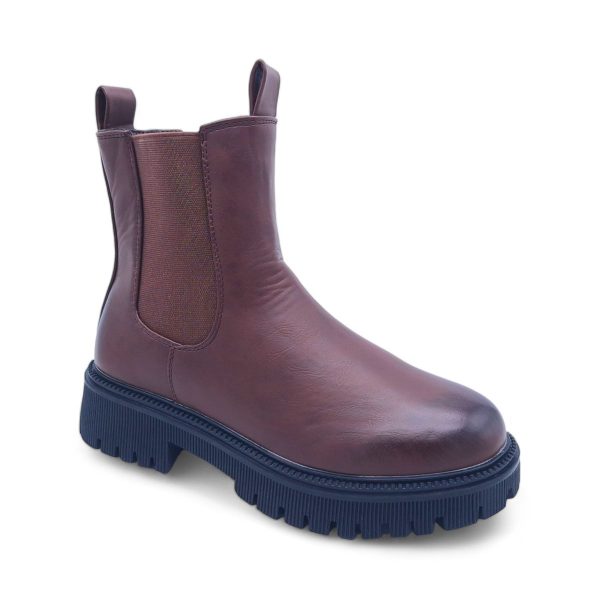 Women Round Toe PVC Platform Sole Chelsea Boots - XB240310 - Image 9