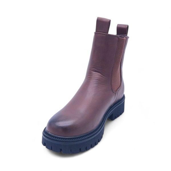 Women Round Toe PVC Platform Sole Chelsea Boots - XB240310 - Image 11