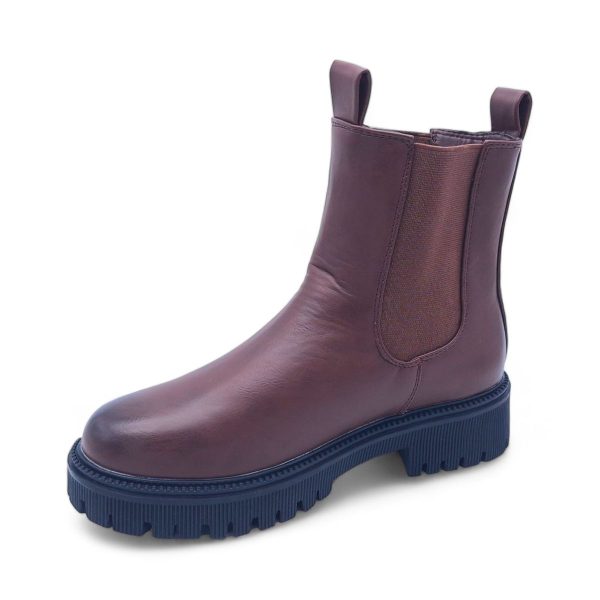 Women Round Toe PVC Platform Sole Chelsea Boots - XB240310 - Image 12