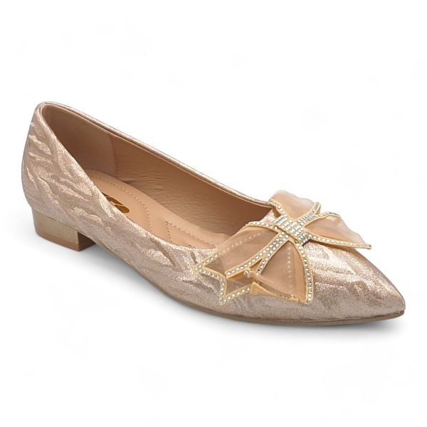 TTP Women Pointed Toe Flats With Bow Decor JSF82 - Image 8