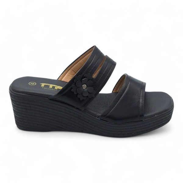 TTP Women Slip On Wedge Heel Sandals XB2399-1 - Image 2