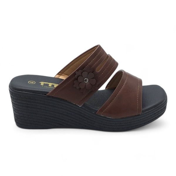 TTP Women Slip On Wedge Heel Sandals XB2399-1 - Image 8