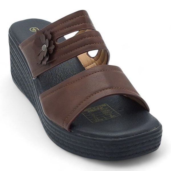 TTP Women Slip On Wedge Heel Sandals XB2399-1 - Image 5