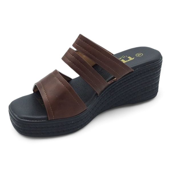 TTP Women Slip On Wedge Heel Sandals XB2399-1 - Image 4