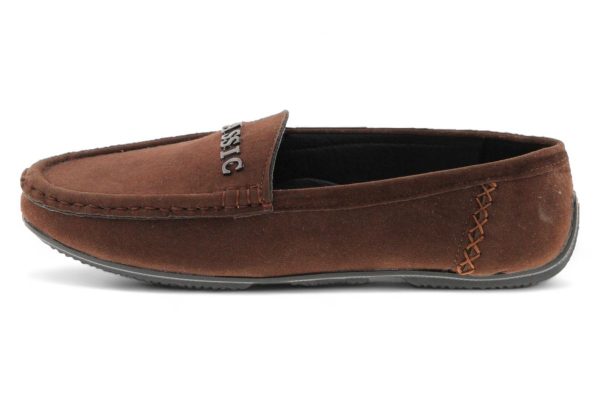 TTP Men's Suede Moccasin with Metal Classic Decor on Vamp - Image 6