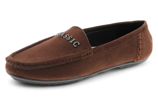 TTP Men's Suede Moccasin with Metal Classic Decor on Vamp - Image 5