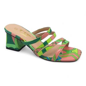 TTP Women Colourful Strappy Slip On Sandals