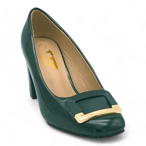 TTP Women Patent PU Block Heels