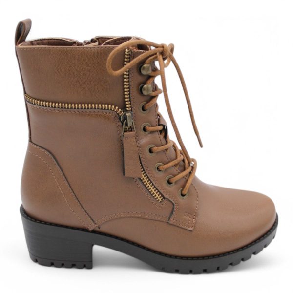 ALXIR Women Block Heel Ankle Boots with Lace and Side Zipper PSL4188 - Image 15