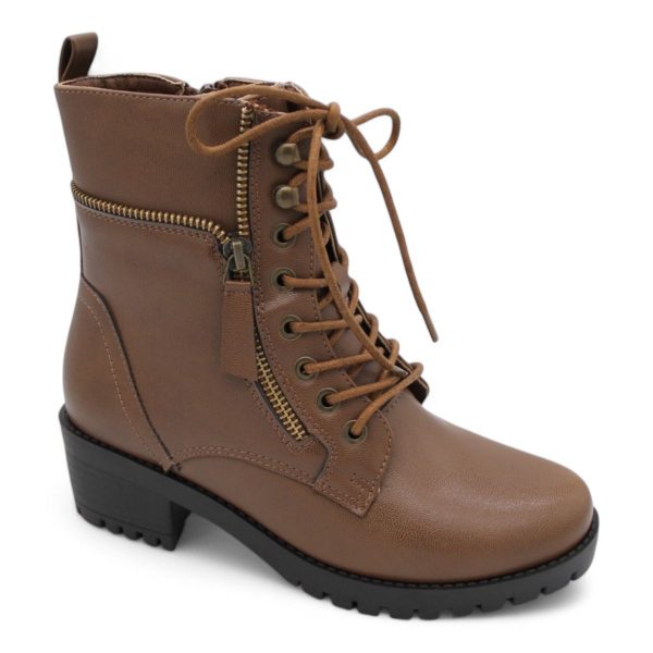 ALXIR Women Block Heel Ankle Boots with Lace and Side Zipper PSL4188 - Image 14