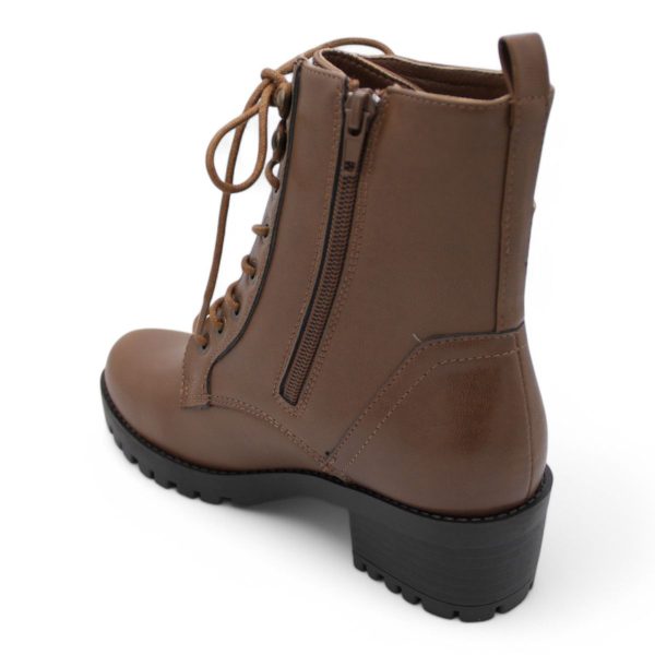 ALXIR Women Block Heel Ankle Boots with Lace and Side Zipper PSL4188 - Image 10