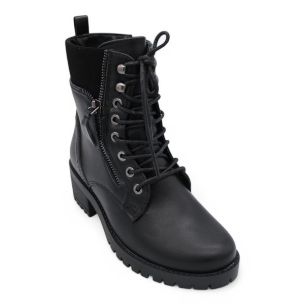 ALXIR Women Block Heel Ankle Boots with Lace and Side Zipper PSL4188 - Image 6