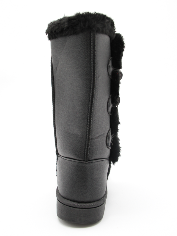 TTP Women's Three Button PU Mid-Calf Polar Boots - Image 5