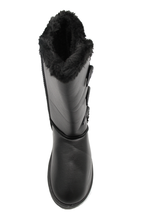 TTP Women's Three Button PU Mid-Calf Polar Boots - Image 4