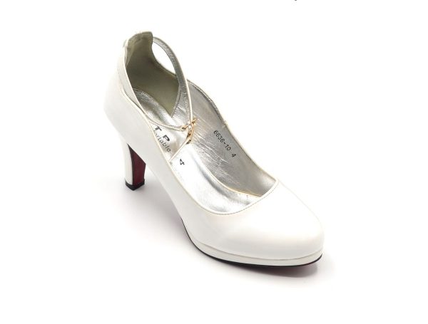 TTP Ladies High Gloss Platform High Heel with Ankle Strap 6636-10 - Image 7