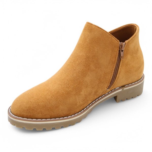 TTP Women Round Toe Ankle Boots with Side Zipper HT241008 - Image 33