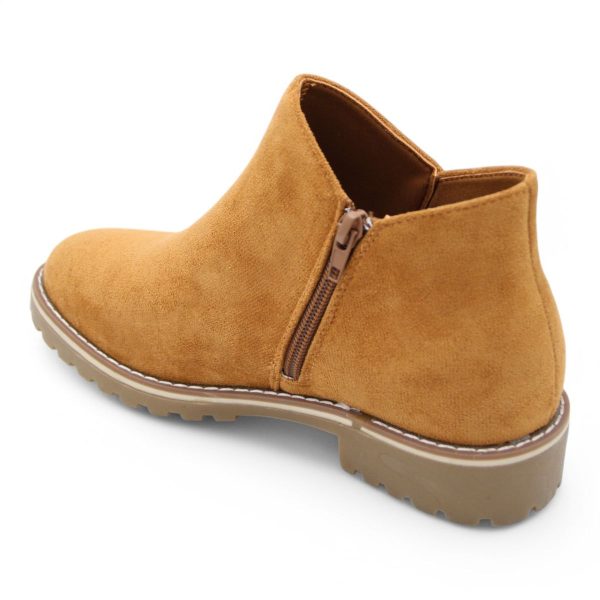 TTP Women Round Toe Ankle Boots with Side Zipper HT241008 - Image 31