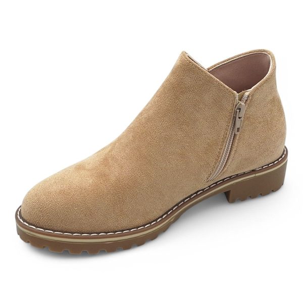 TTP Women Round Toe Ankle Boots with Side Zipper HT241008 - Image 22