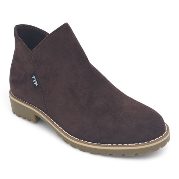 TTP Women Round Toe Ankle Boots with Side Zipper HT241008 - Image 9