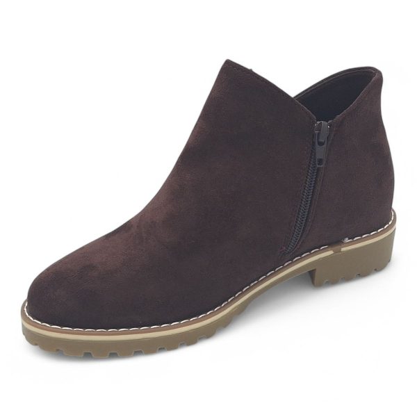 TTP Women Round Toe Ankle Boots with Side Zipper HT241008 - Image 8