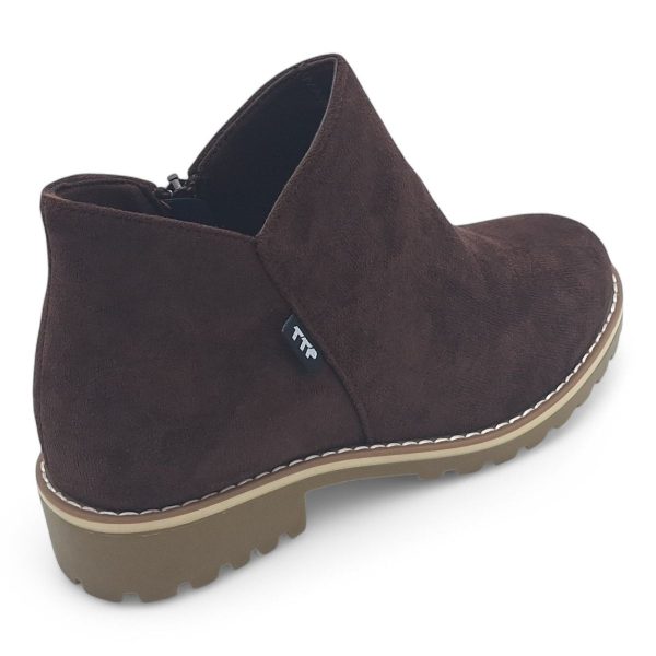 TTP Women Round Toe Ankle Boots with Side Zipper HT241008 - Image 5