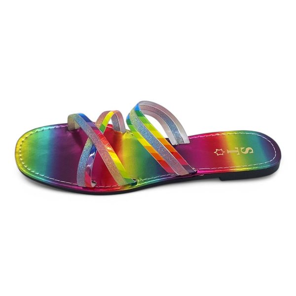 Women's PVC Cross Strap Slide A15-Cross - Image 23