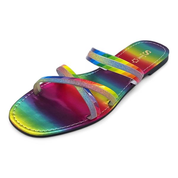 Women's PVC Cross Strap Slide A15-Cross - Image 22