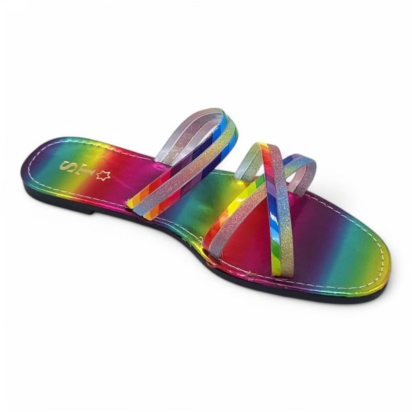Women's PVC Cross Strap Slide A15-Cross - Image 21