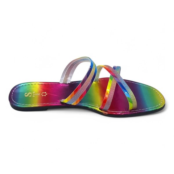 Women's PVC Cross Strap Slide A15-Cross - Image 20