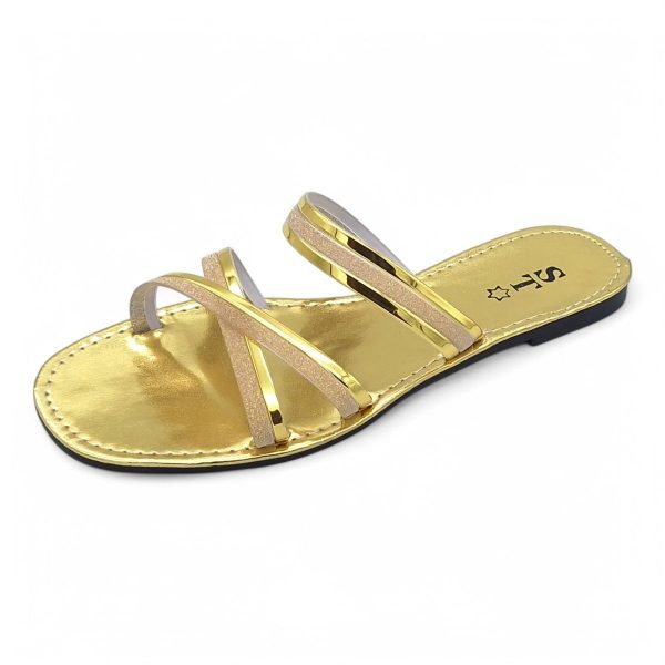 Women's PVC Cross Strap Slide A15-Cross - Image 12