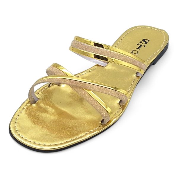 Women's PVC Cross Strap Slide A15-Cross - Image 11
