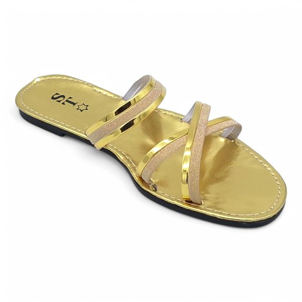 Women's PVC Cross Strap Slide A15-Cross - Image 10