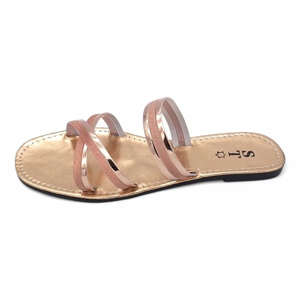 Women's PVC Cross Strap Slide A15-Cross - Image 7