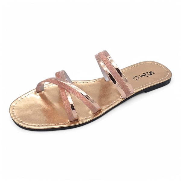 Women's PVC Cross Strap Slide A15-Cross - Image 6