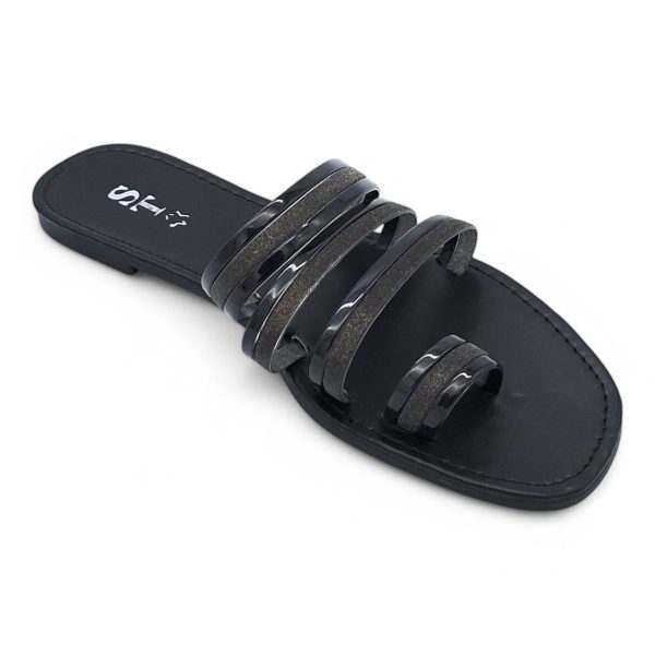 Women's PVC Strappy Slide A15-Toe - Image 16