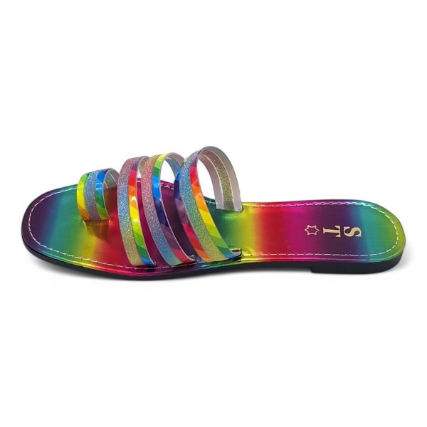 Women's PVC Strappy Slide A15-Toe - Image 13