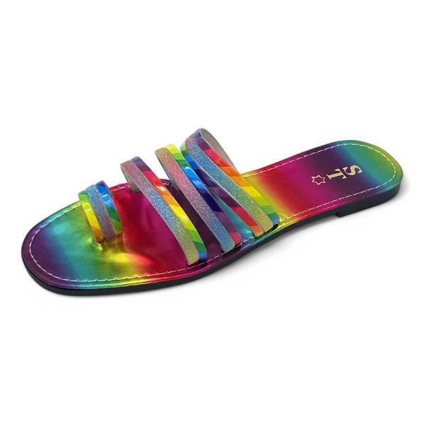 Women's PVC Strappy Slide A15-Toe - Image 12