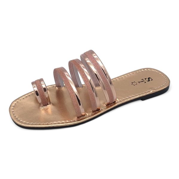 Women's PVC Strappy Slide A15-Toe - Image 6