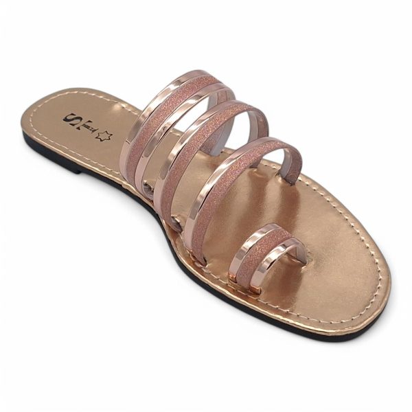 Women's PVC Strappy Slide A15-Toe