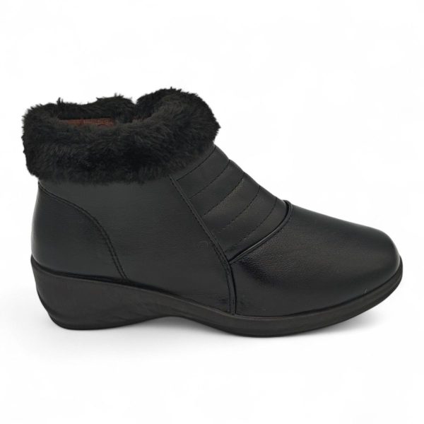 TTP Women Claasic Ankle Boot with PVC Sole and Faux Fur Lining HL210401 - Image 7