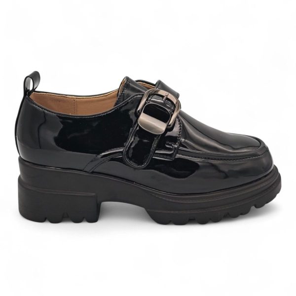 TTP Women Round Toe Platform Loafer with Hook and Loop XB230811-6 - Image 2