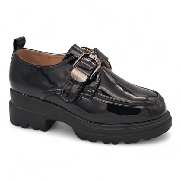 TTP Women Round Toe Platform Loafer with Hook and Loop XB230811-6 - Image 13