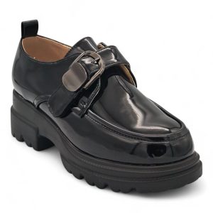 TTP Women Round Toe Platform Loafer with Hook and Loop XB230811-6