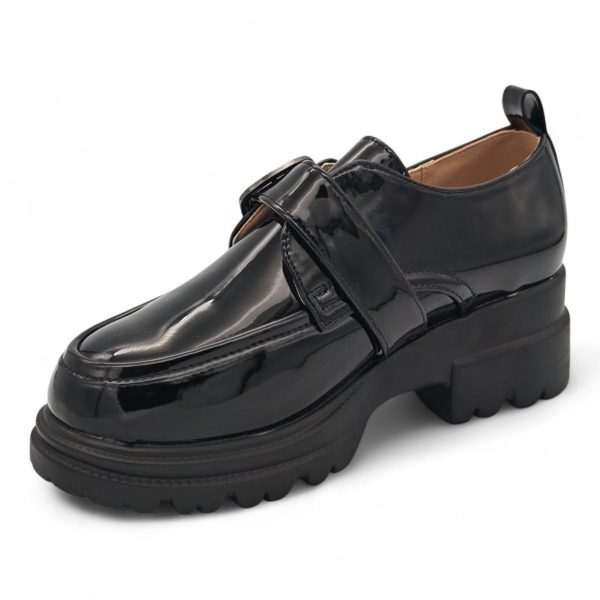 TTP Women Round Toe Platform Loafer with Hook and Loop XB230811-6 - Image 11
