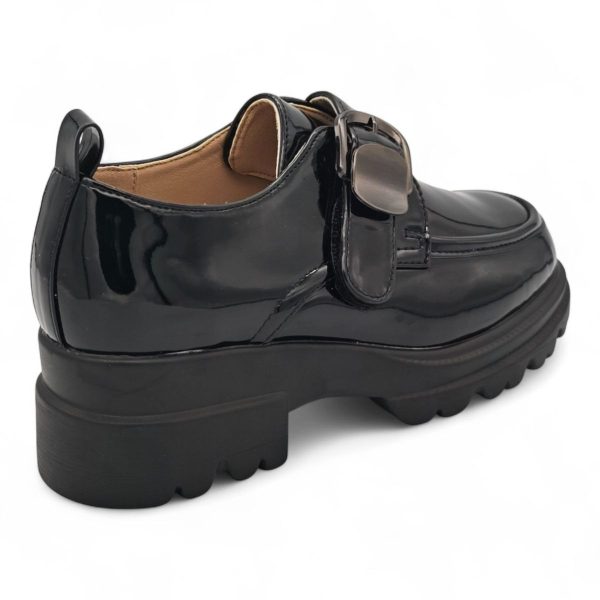 TTP Women Round Toe Platform Loafer with Hook and Loop XB230811-6 - Image 9