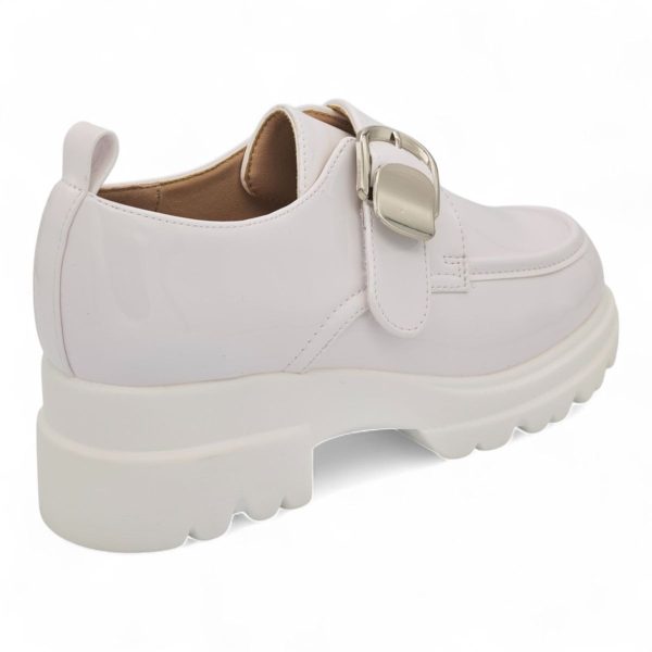 TTP Women Round Toe Platform Loafer with Hook and Loop XB230811-6 - Image 3