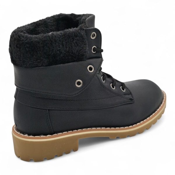 TTP Women's Lace up Ankle Boots with Faux Fur Lining HT8508 - Image 15