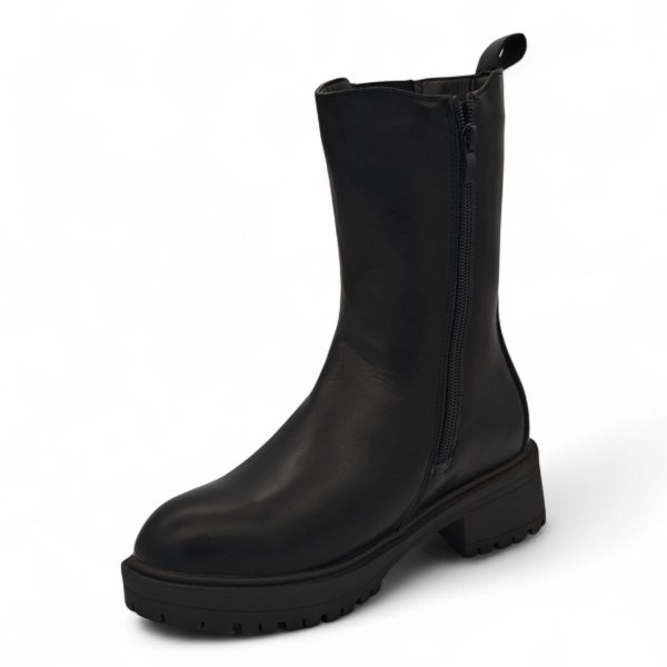 TTP Women's Mid Calf Boot with Elastic side Panel and Zipper HTA06 - Image 10